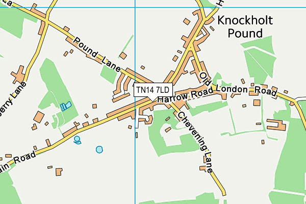 TN14 7LD map - OS VectorMap District (Ordnance Survey)