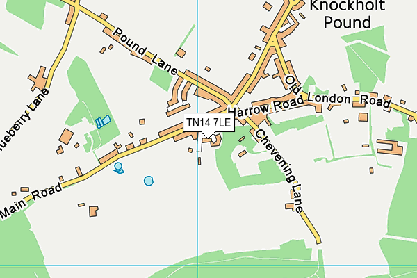 TN14 7LE map - OS VectorMap District (Ordnance Survey)