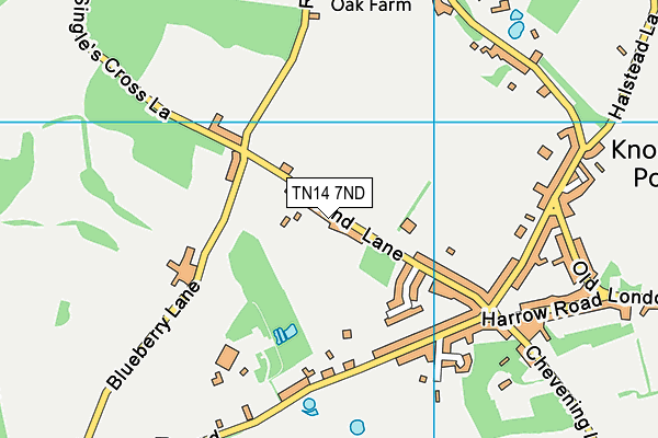 TN14 7ND map - OS VectorMap District (Ordnance Survey)