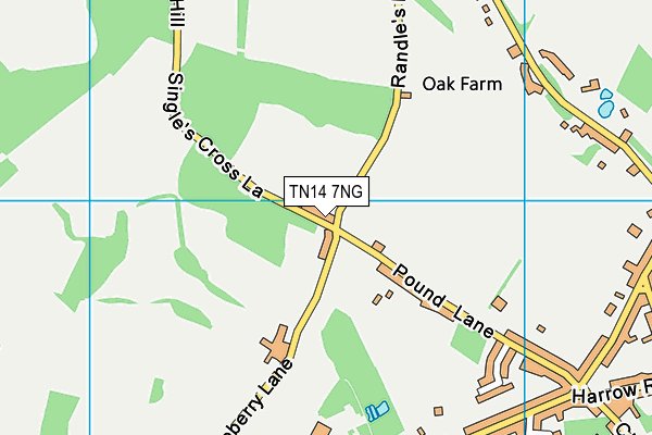 TN14 7NG map - OS VectorMap District (Ordnance Survey)