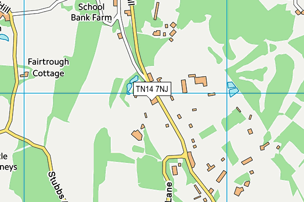 TN14 7NJ map - OS VectorMap District (Ordnance Survey)