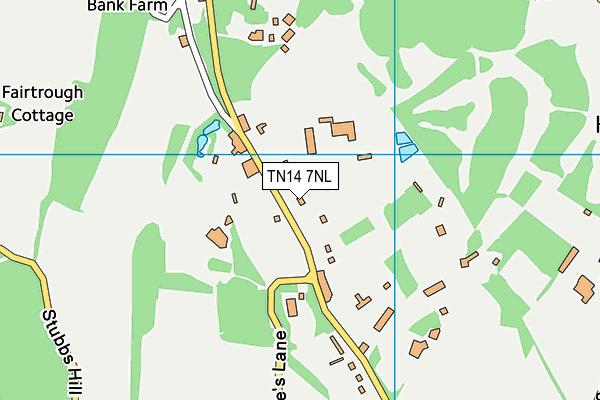 TN14 7NL map - OS VectorMap District (Ordnance Survey)