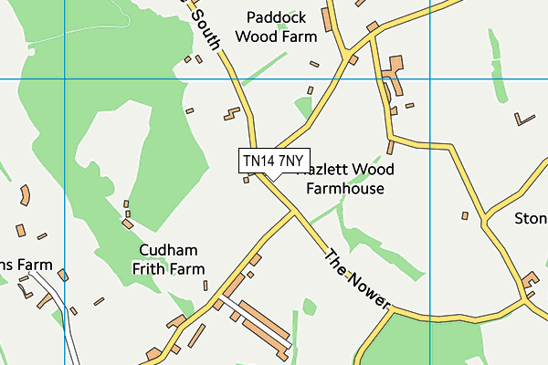 TN14 7NY map - OS VectorMap District (Ordnance Survey)