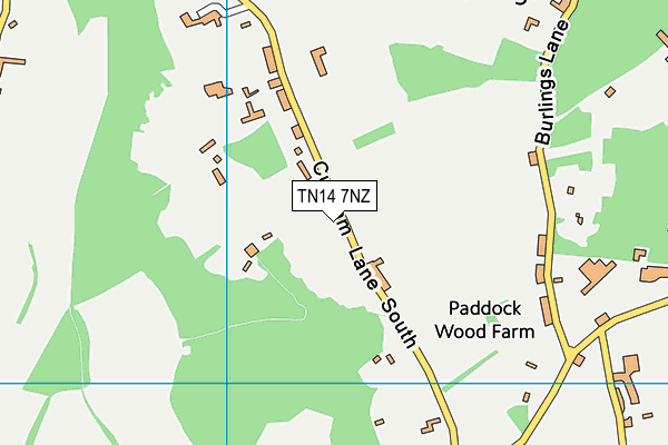 TN14 7NZ map - OS VectorMap District (Ordnance Survey)