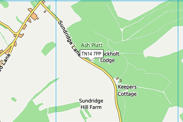 TN14 7PP map - OS VectorMap District (Ordnance Survey)