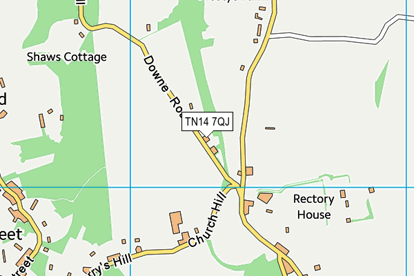 TN14 7QJ map - OS VectorMap District (Ordnance Survey)