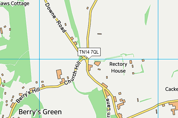 TN14 7QL map - OS VectorMap District (Ordnance Survey)