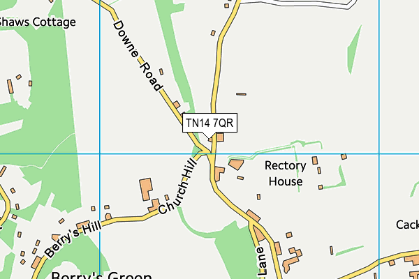 TN14 7QR map - OS VectorMap District (Ordnance Survey)