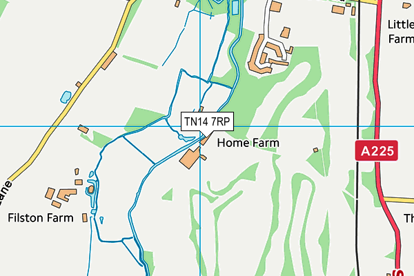 TN14 7RP map - OS VectorMap District (Ordnance Survey)