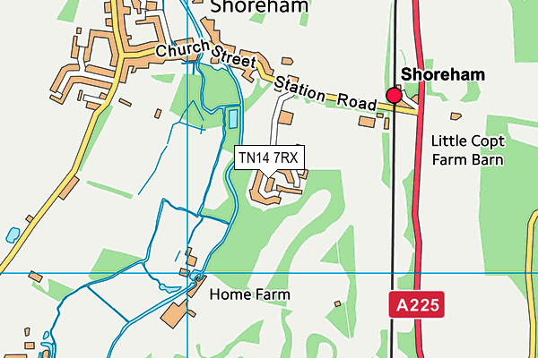 Map of SHOREHAM PLACE LIMITED at district scale