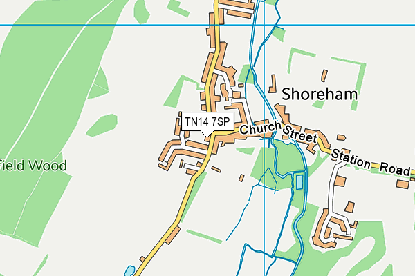 TN14 7SP map - OS VectorMap District (Ordnance Survey)