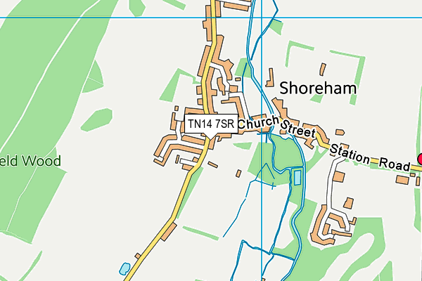 TN14 7SR map - OS VectorMap District (Ordnance Survey)