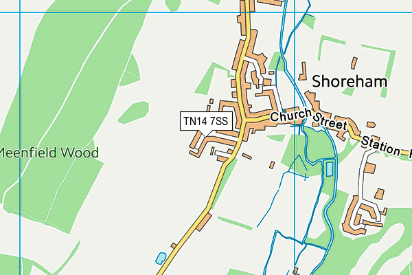 TN14 7SS map - OS VectorMap District (Ordnance Survey)