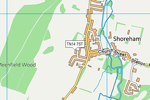 TN14 7ST map - OS VectorMap District (Ordnance Survey)
