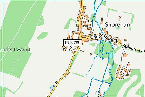 TN14 7SU map - OS VectorMap District (Ordnance Survey)