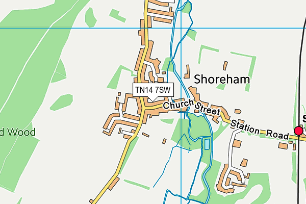 TN14 7SW map - OS VectorMap District (Ordnance Survey)