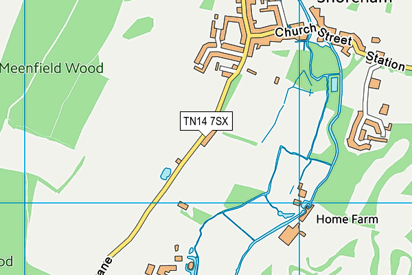 TN14 7SX map - OS VectorMap District (Ordnance Survey)