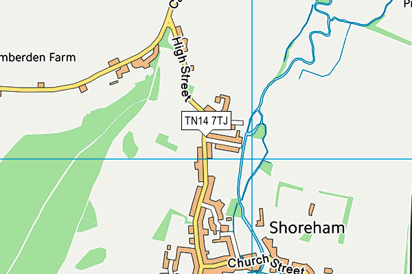 TN14 7TJ map - OS VectorMap District (Ordnance Survey)