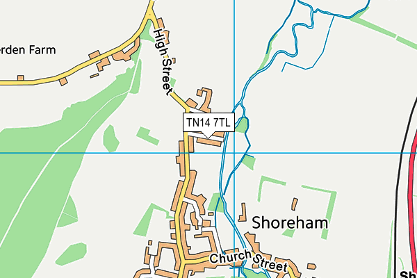 TN14 7TL map - OS VectorMap District (Ordnance Survey)