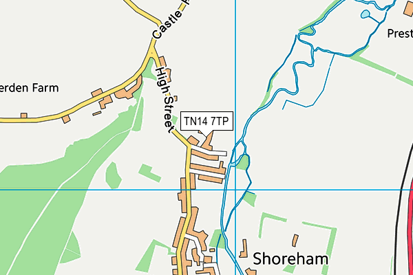 TN14 7TP map - OS VectorMap District (Ordnance Survey)
