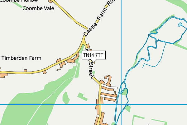 TN14 7TT map - OS VectorMap District (Ordnance Survey)