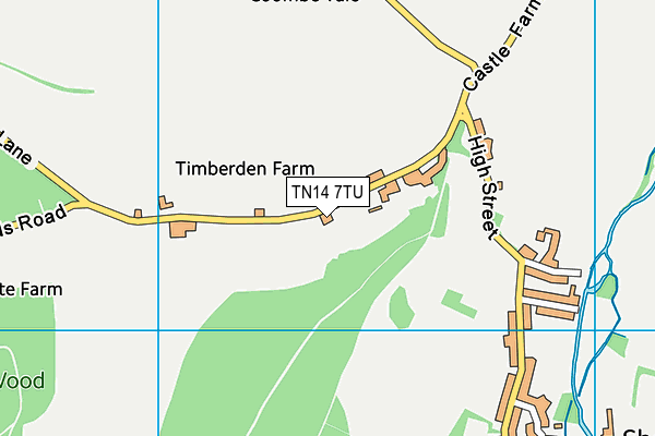 TN14 7TU map - OS VectorMap District (Ordnance Survey)