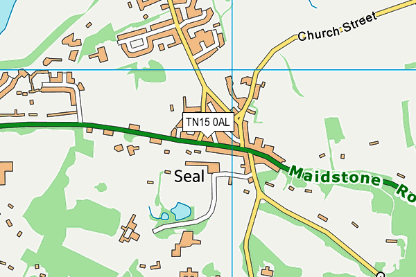 TN15 0AL map - OS VectorMap District (Ordnance Survey)