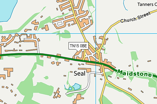 TN15 0BE map - OS VectorMap District (Ordnance Survey)