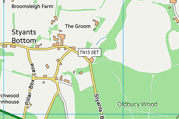TN15 0ET map - OS VectorMap District (Ordnance Survey)
