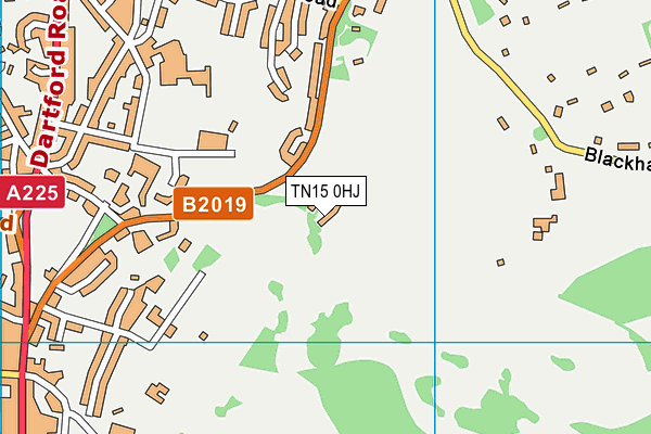 TN15 0HJ map - OS VectorMap District (Ordnance Survey)