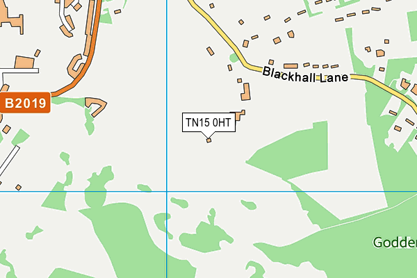 TN15 0HT map - OS VectorMap District (Ordnance Survey)