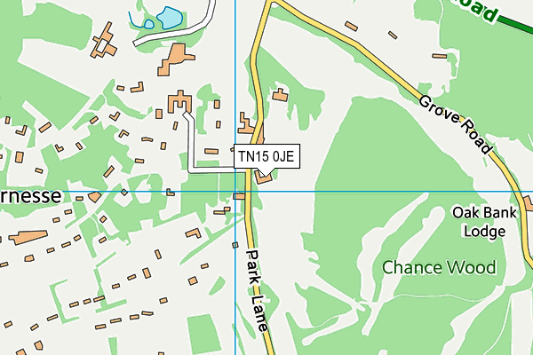 TN15 0JE map - OS VectorMap District (Ordnance Survey)