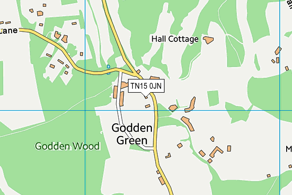 TN15 0JN map - OS VectorMap District (Ordnance Survey)
