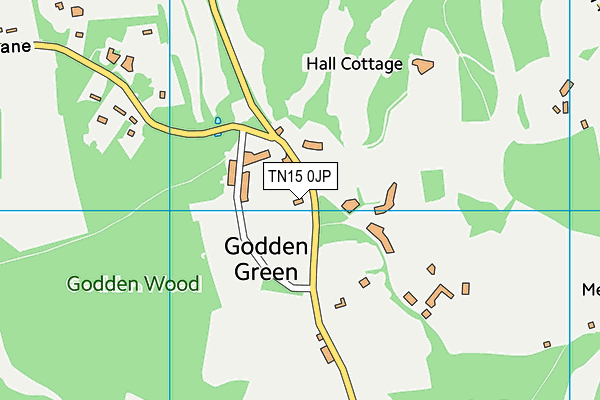 TN15 0JP map - OS VectorMap District (Ordnance Survey)