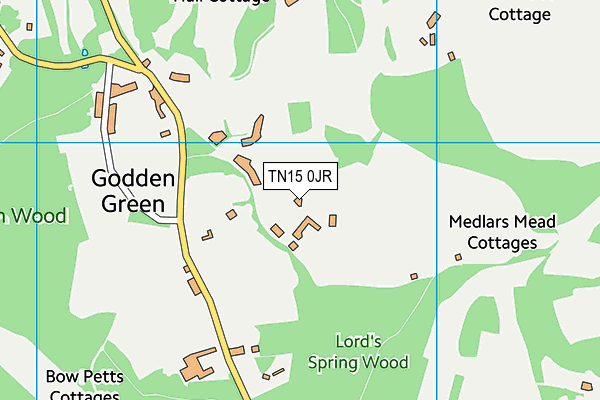 TN15 0JR map - OS VectorMap District (Ordnance Survey)