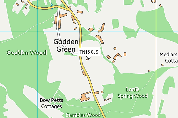 TN15 0JS map - OS VectorMap District (Ordnance Survey)
