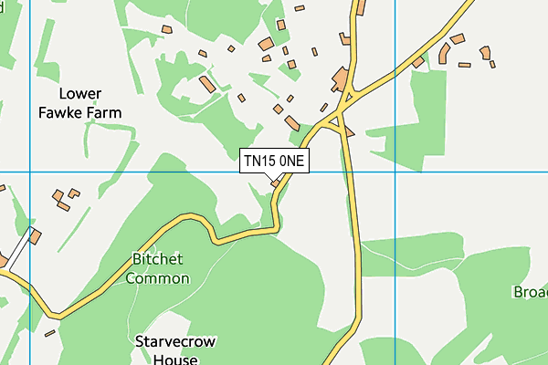 TN15 0NE map - OS VectorMap District (Ordnance Survey)