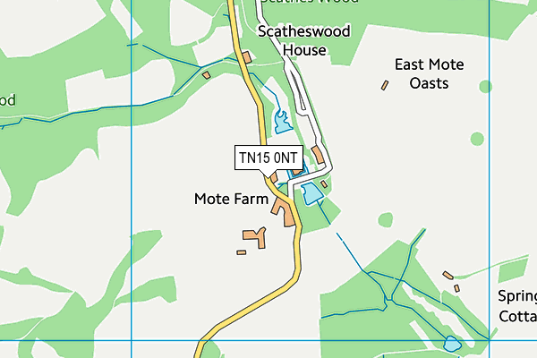 TN15 0NT map - OS VectorMap District (Ordnance Survey)