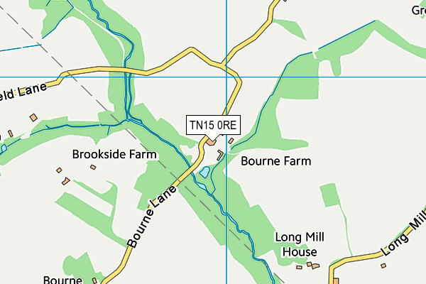 TN15 0RE map - OS VectorMap District (Ordnance Survey)