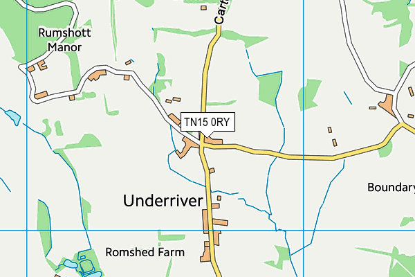 TN15 0RY map - OS VectorMap District (Ordnance Survey)