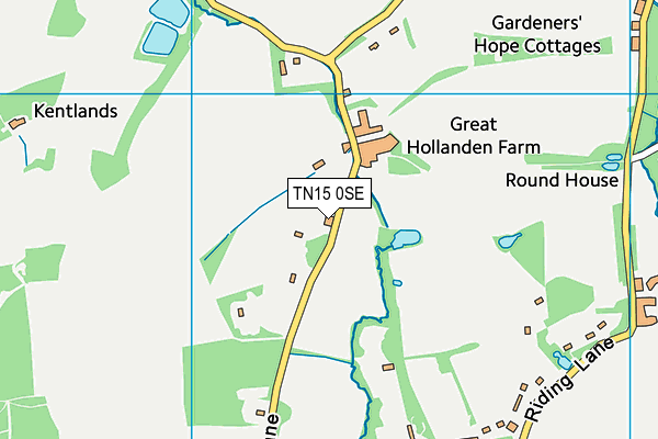 TN15 0SE map - OS VectorMap District (Ordnance Survey)