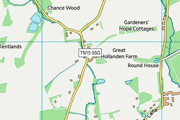 TN15 0SG map - OS VectorMap District (Ordnance Survey)