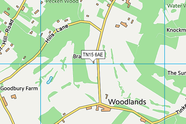 TN15 6AE map - OS VectorMap District (Ordnance Survey)