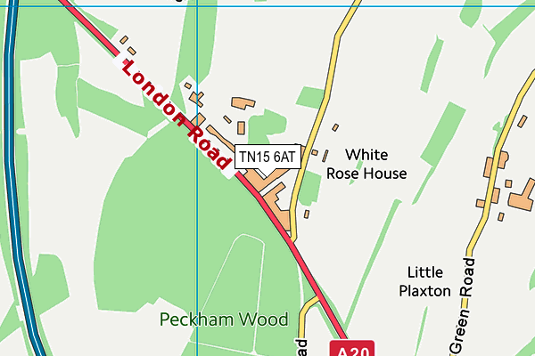 TN15 6AT map - OS VectorMap District (Ordnance Survey)