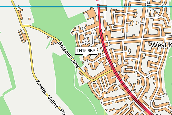 TN15 6BP map - OS VectorMap District (Ordnance Survey)