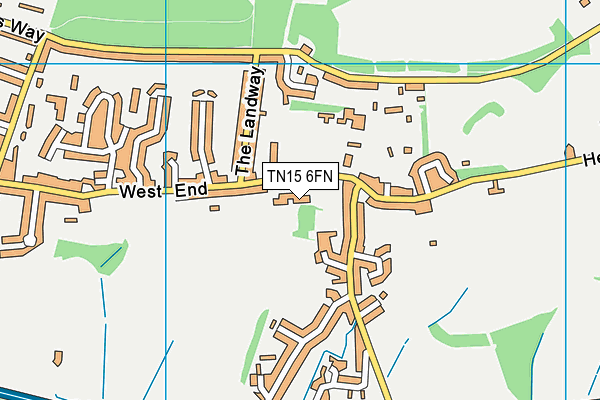 TN15 6FN map - OS VectorMap District (Ordnance Survey)