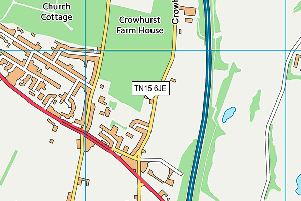 TN15 6JE map - OS VectorMap District (Ordnance Survey)