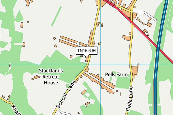 TN15 6JH map - OS VectorMap District (Ordnance Survey)