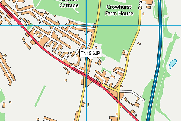 TN15 6JP map - OS VectorMap District (Ordnance Survey)