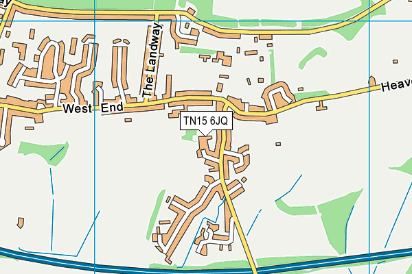 TN15 6JQ map - OS VectorMap District (Ordnance Survey)